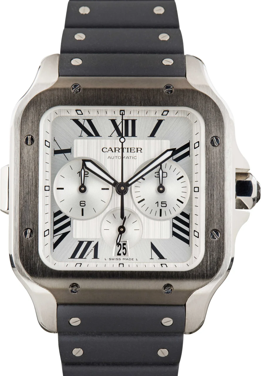 Cartier Santos De Chronograph Extra Large Model WSSA0017 43.3 mm kol saati