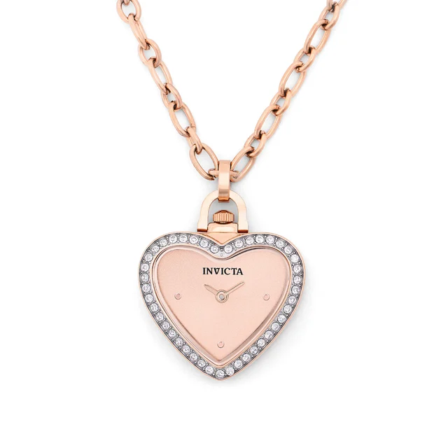 Invicta Mini Angel Necklace Watch - 28mm, Rose Gold (49939) kol saati