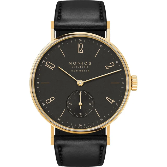 NOMOS Glashütte Tangente Gold Neomatik Ruthenium 163 kol saati