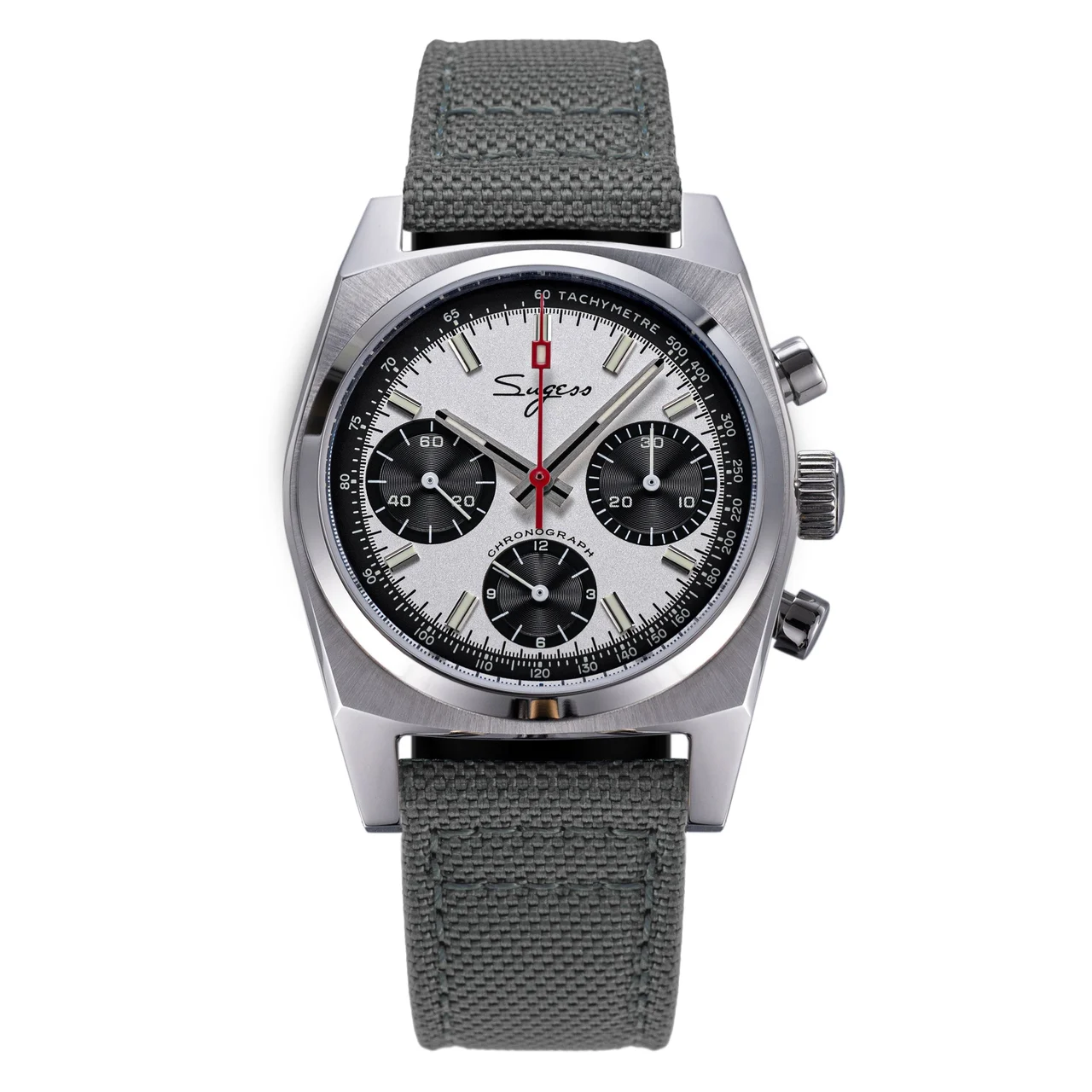 Sugess Chrono Heritage S419-2 Chronograph Panda Dial chrono-heritage-s419-panda-dial 47 mm kol saati