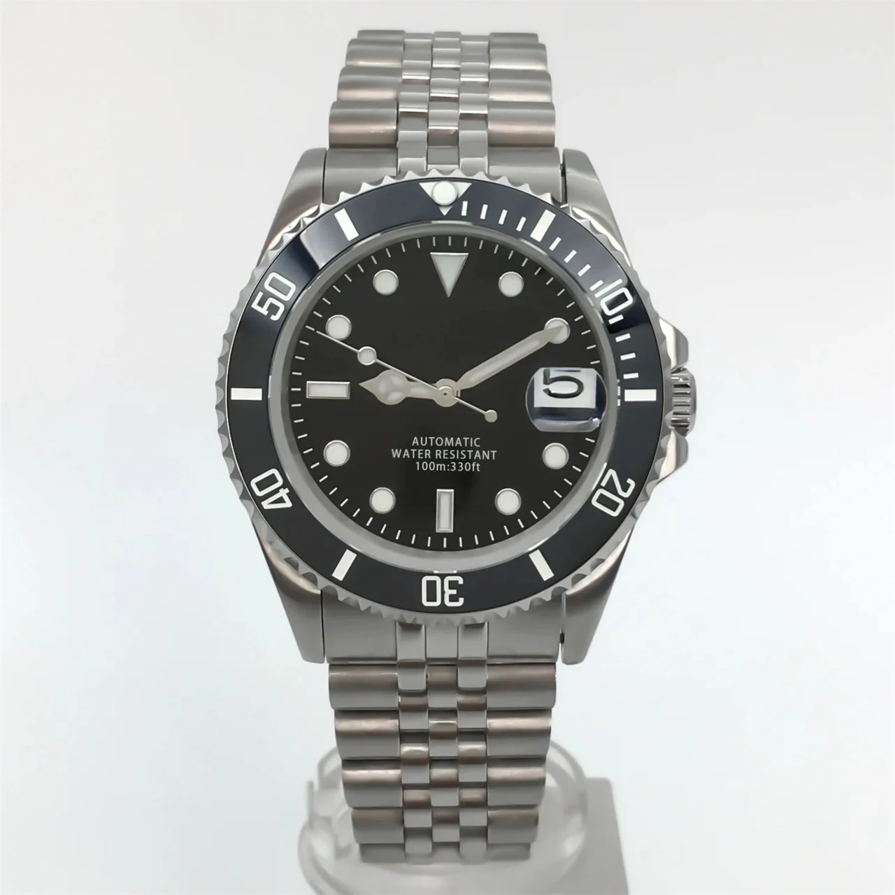 Tandorio Diver Submariner 38mm 40mm Dive Automatic NH35A PT5000 Date Sapphire Rotating Ceramic Bezel Luminous 12000046783956224 38 mm kol saati