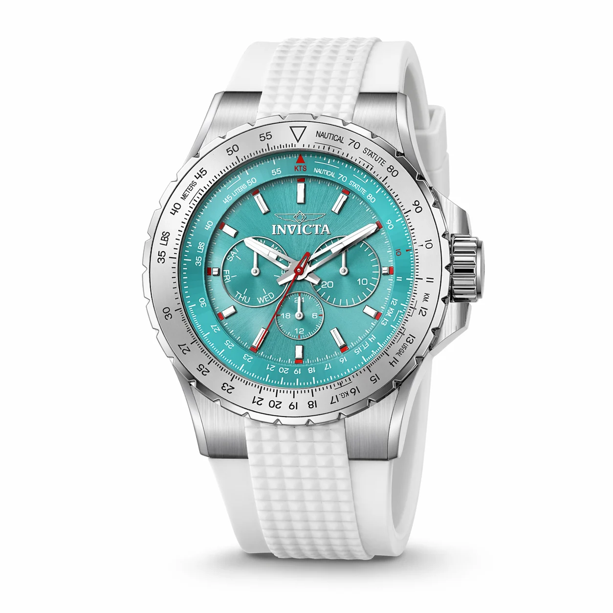 Invicta Aviator Skyshock Watch - 50mm. White (50960) 50 mm kol saati