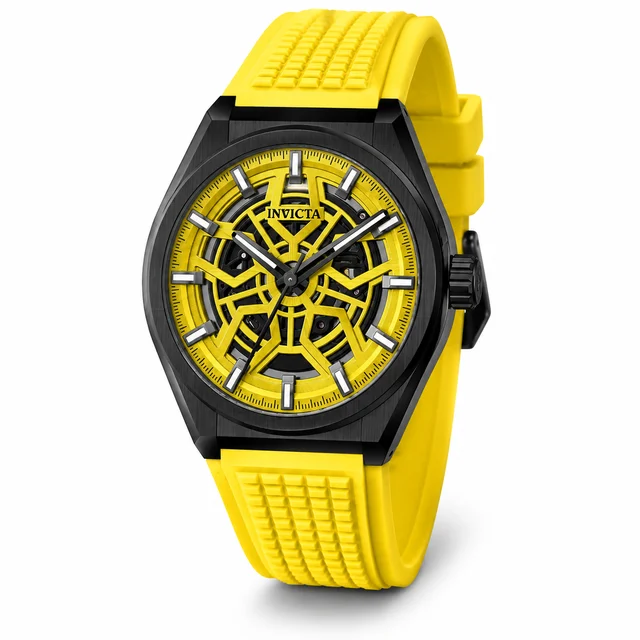 Invicta Speedway Rim Watch - 46mm, Yellow (70059) kol saati