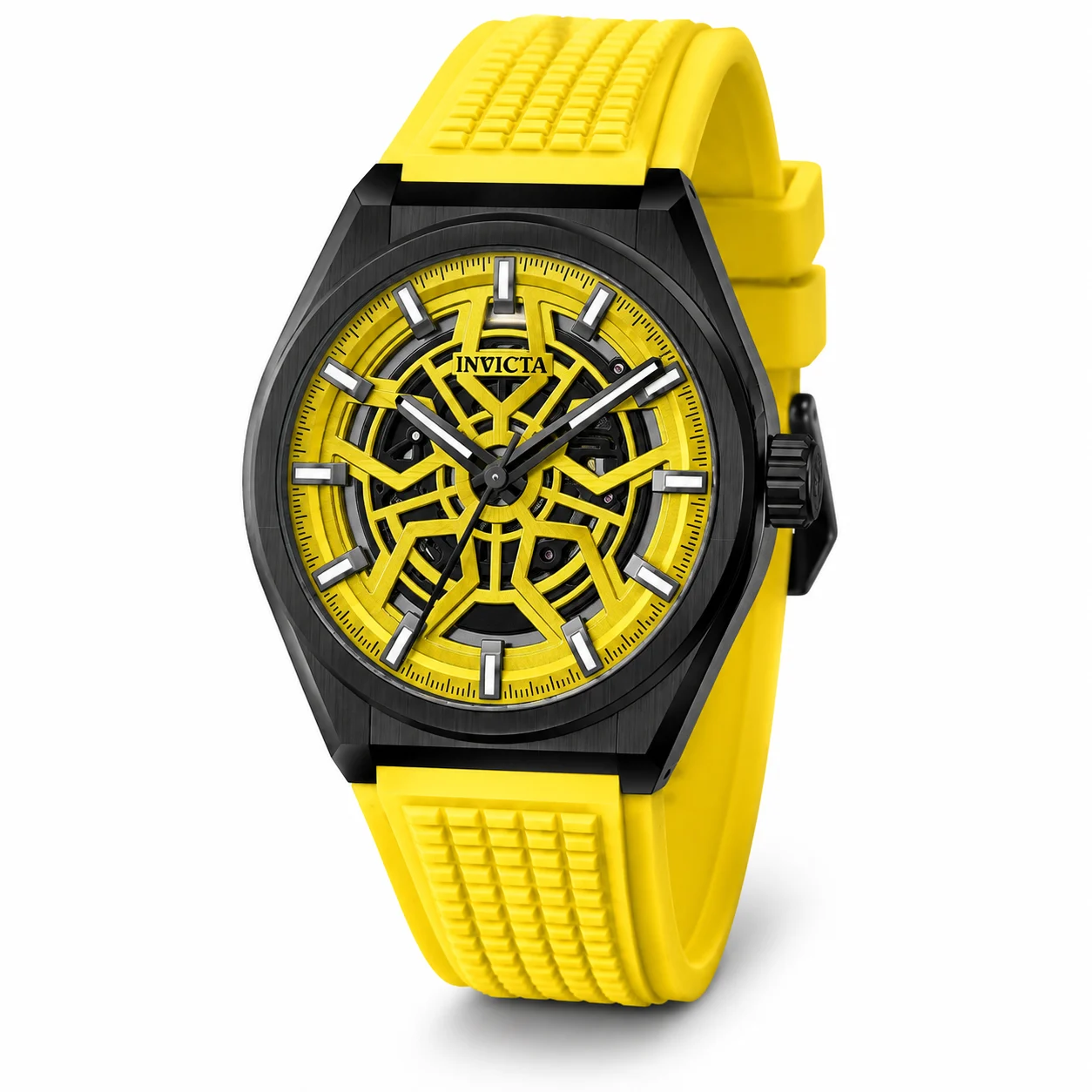 Invicta Speedway Rim Watch - 46mm, Yellow (70059) 46 mm kol saati