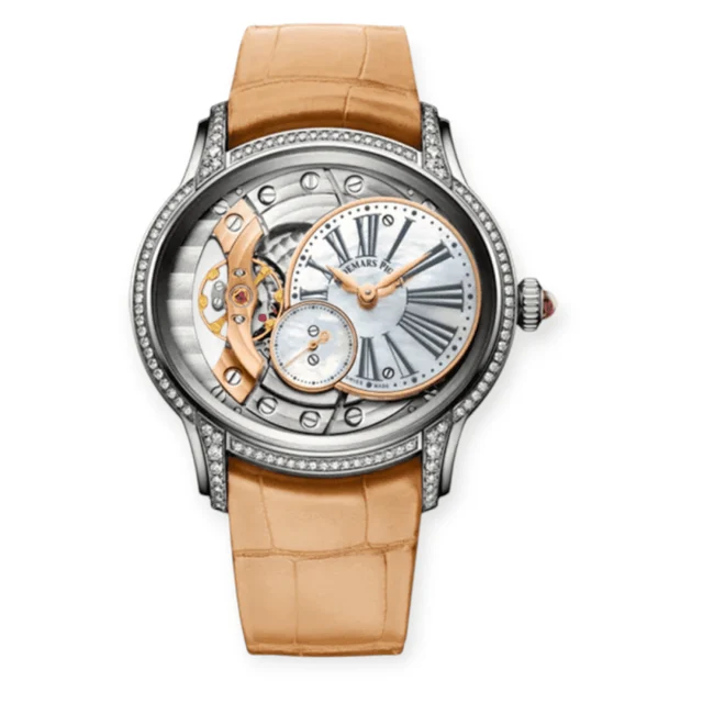 Audemars Piguet Millenary Hand Wound White Pre-Owned Audemars Piguet Ladies Millenary Hand