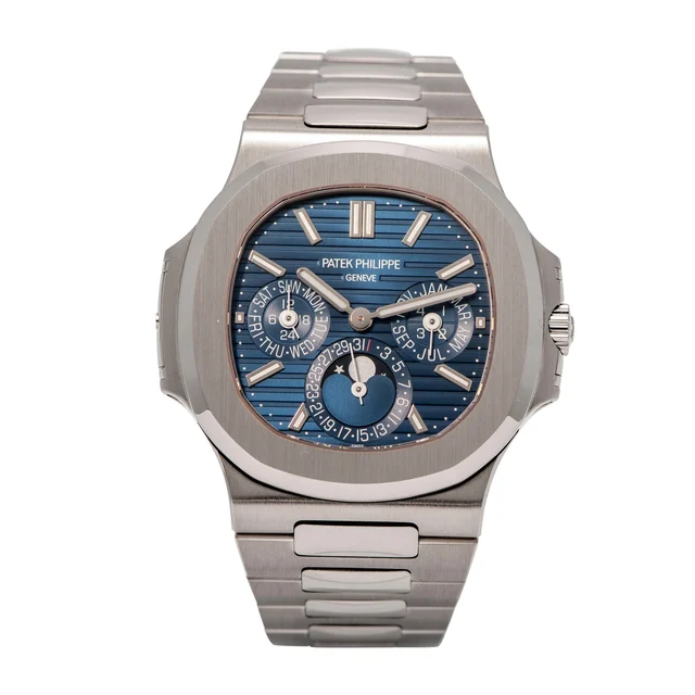 Patek Philippe PATEK PHILIPPE, REF. 5740, NAUTILUS PERPETUAL CALENDAR, WHITE GOLD kol saat