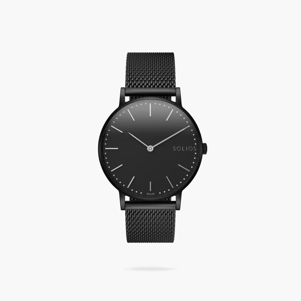 Solios CA Solar Classic W-Sol-BkBk40-MMb 40 mm kol saati