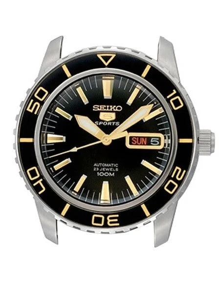 Seiko Scratch and Dent - 41mm Sports 5, 23-Jewel Automatic Watch with Day and Date Window