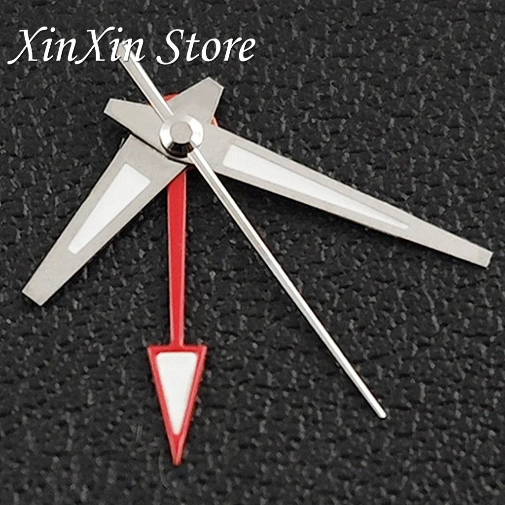 Tandorio Pointers NH34A GMT Watch Hands C3 Green Luminous Watch Needles for NH34 NH35 NH36 NH38 Movement 1005009834133407-Rose Red kol saati
