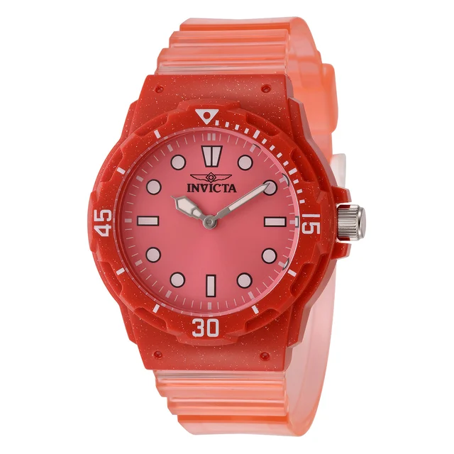 Invicta Celestial Cloud Watch - 35mm. Transparent, Red (49210) kol saati