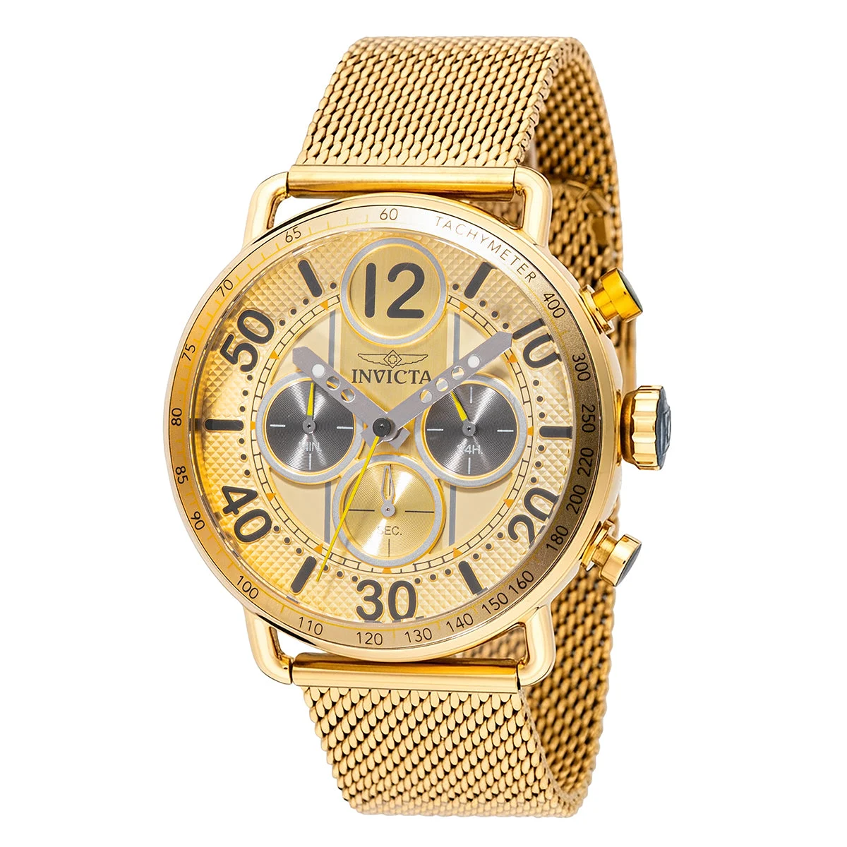 Invicta Speedway Vertexia Watch - 44mm, Gold (69473) 44 mm kol saati