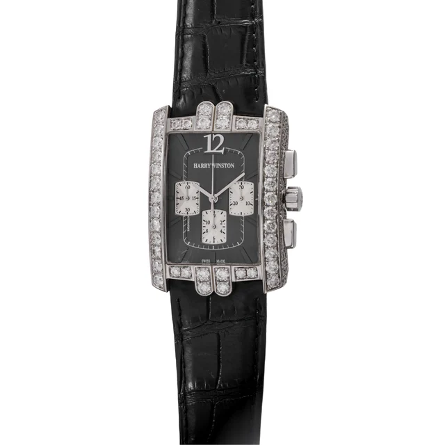 Harry Winston Harry Winston REF. 330/MCA, AVENUE CHRONO, 18K WHITE GOLD AND DIAMOND kol sa