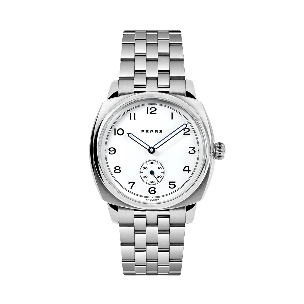 Fears Brunswick "Polar White II" 38mm - White on Bracelet BS23800B.047.124 38 mm kol saati