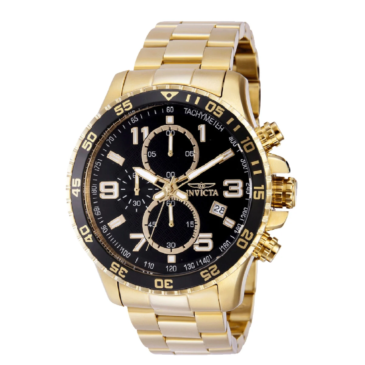 Invicta Specialty Mach Gala Watch - 48mm, Gold (69816) 48 mm kol saati