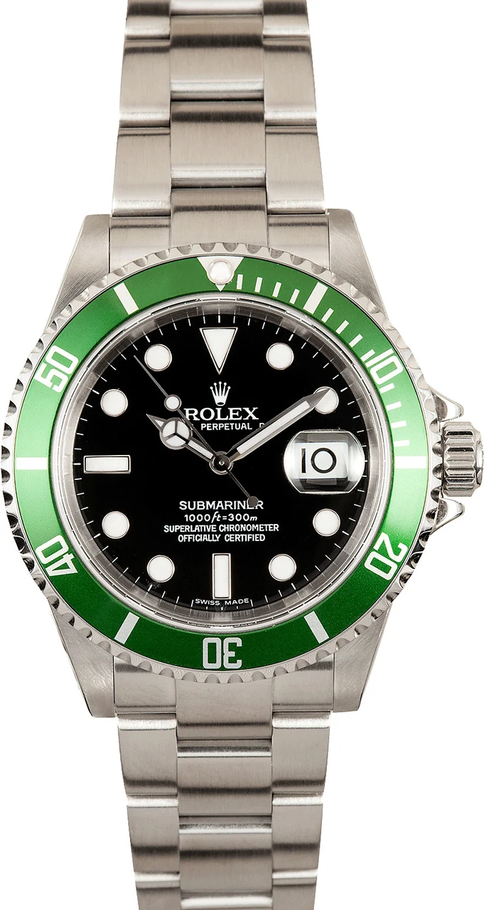 Rolex Anniversary Submariner 16610 16610V 40 mm kol saati