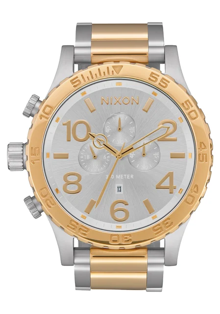 Nixon US Chrono - Silver / Gold A1389-1921-00 kol saati