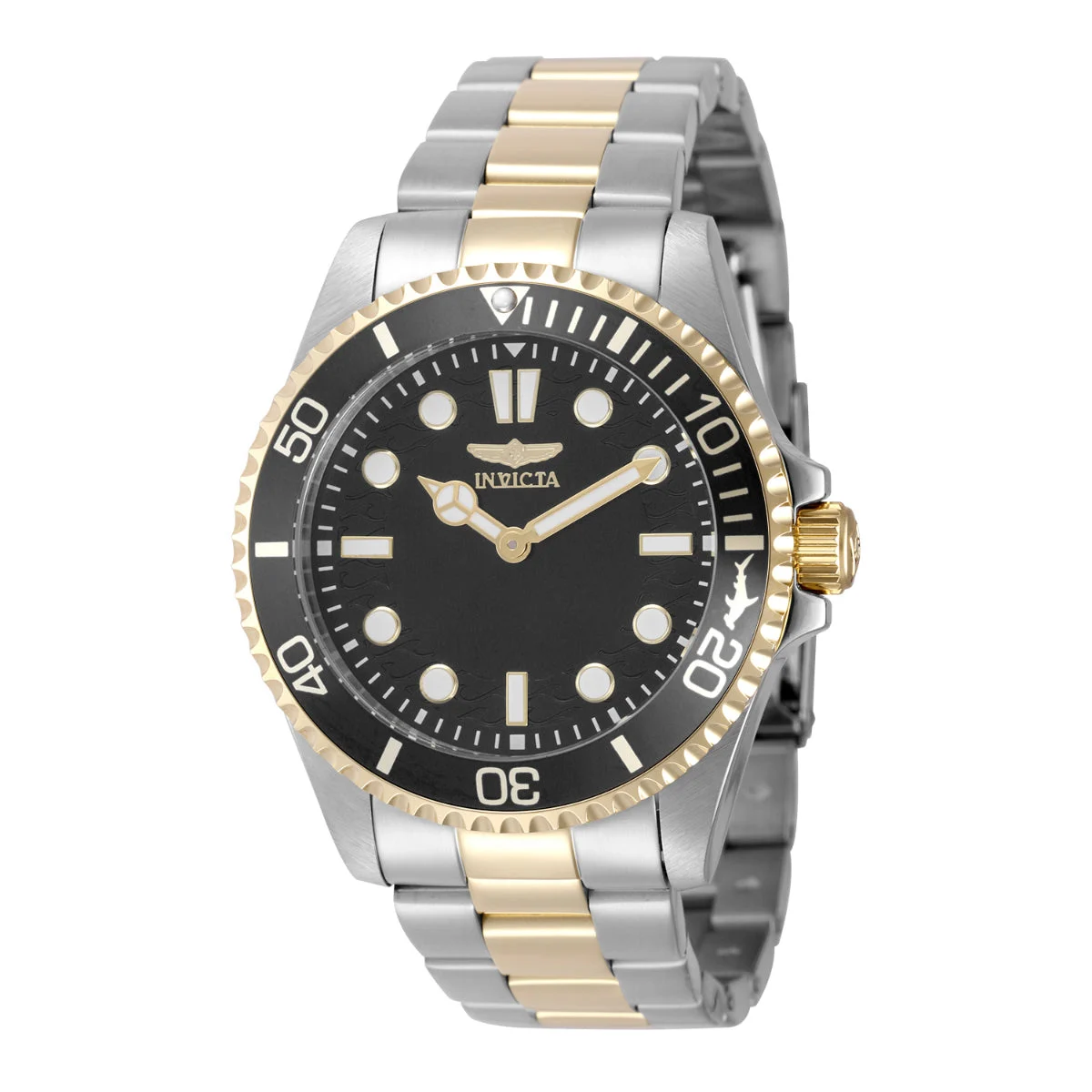 Invicta Pro Diver Crestcore Watch - 43mm. Gold. Steel (49698) 43 mm kol saati