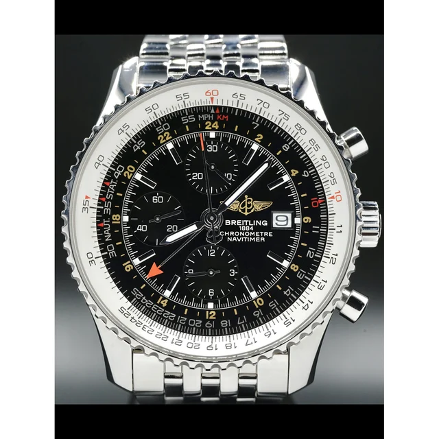 Breitling Navitimer World Chronograph GMT A24322 210000026207 kol saati