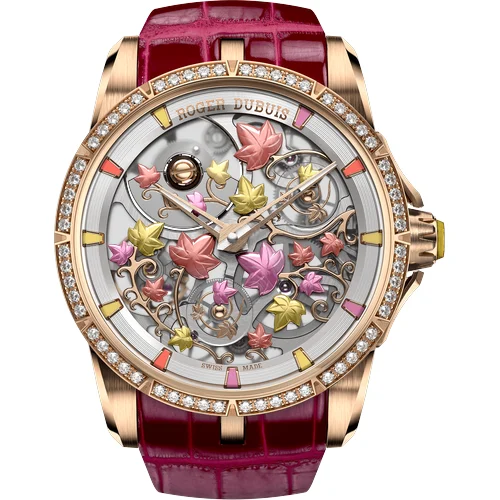 Roger Dubuis Excalibur Broceliande Dawn Rose RDDBEX1208 kol saati