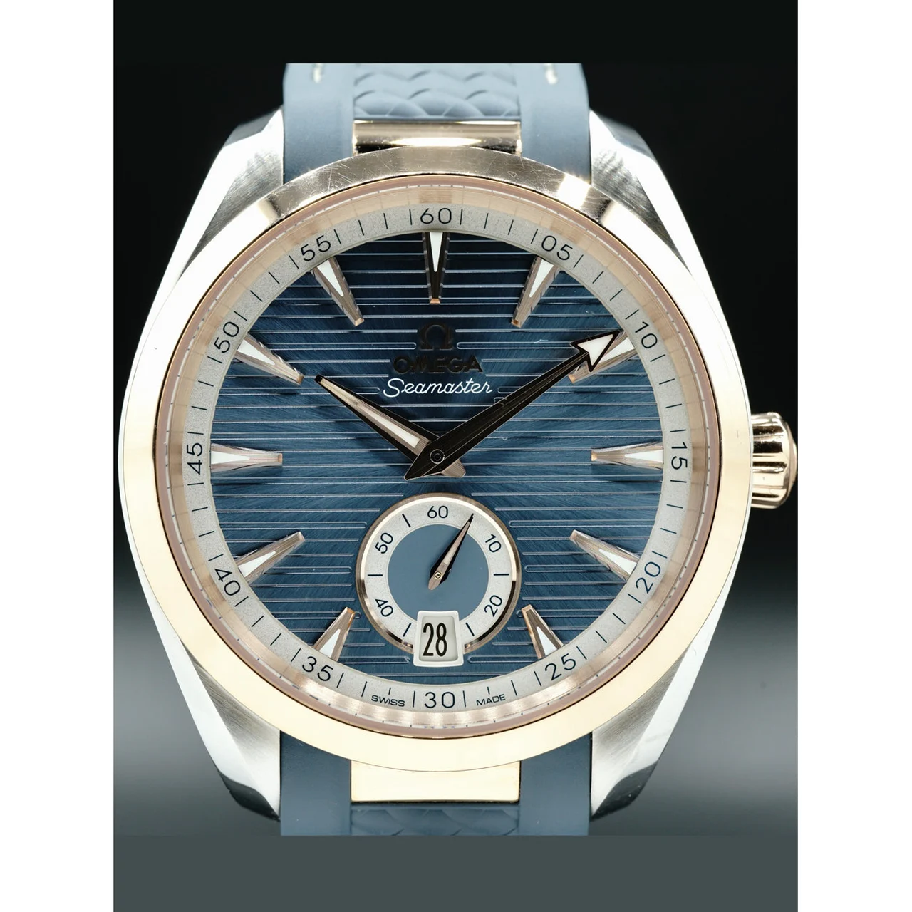 OMEGA Aqua Terra 150M Small Seconds Steel Gold Blue Dial 41mm 220.22.41.21.03.001 210000075179 41 mm kol saati
