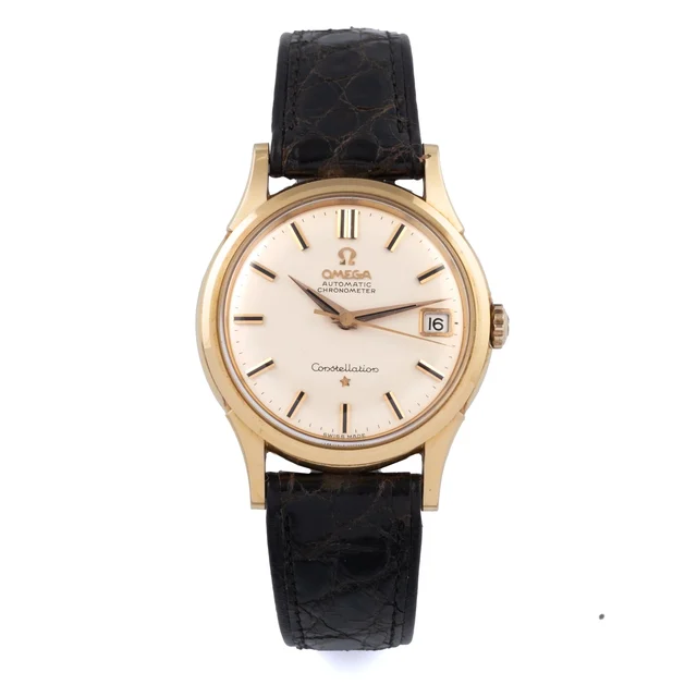 OMEGA OMEGA, REF. 14393/4 SC, CHRONOMETER CONSTELLATION "PIE PAN", WHITE GOLD kol saati