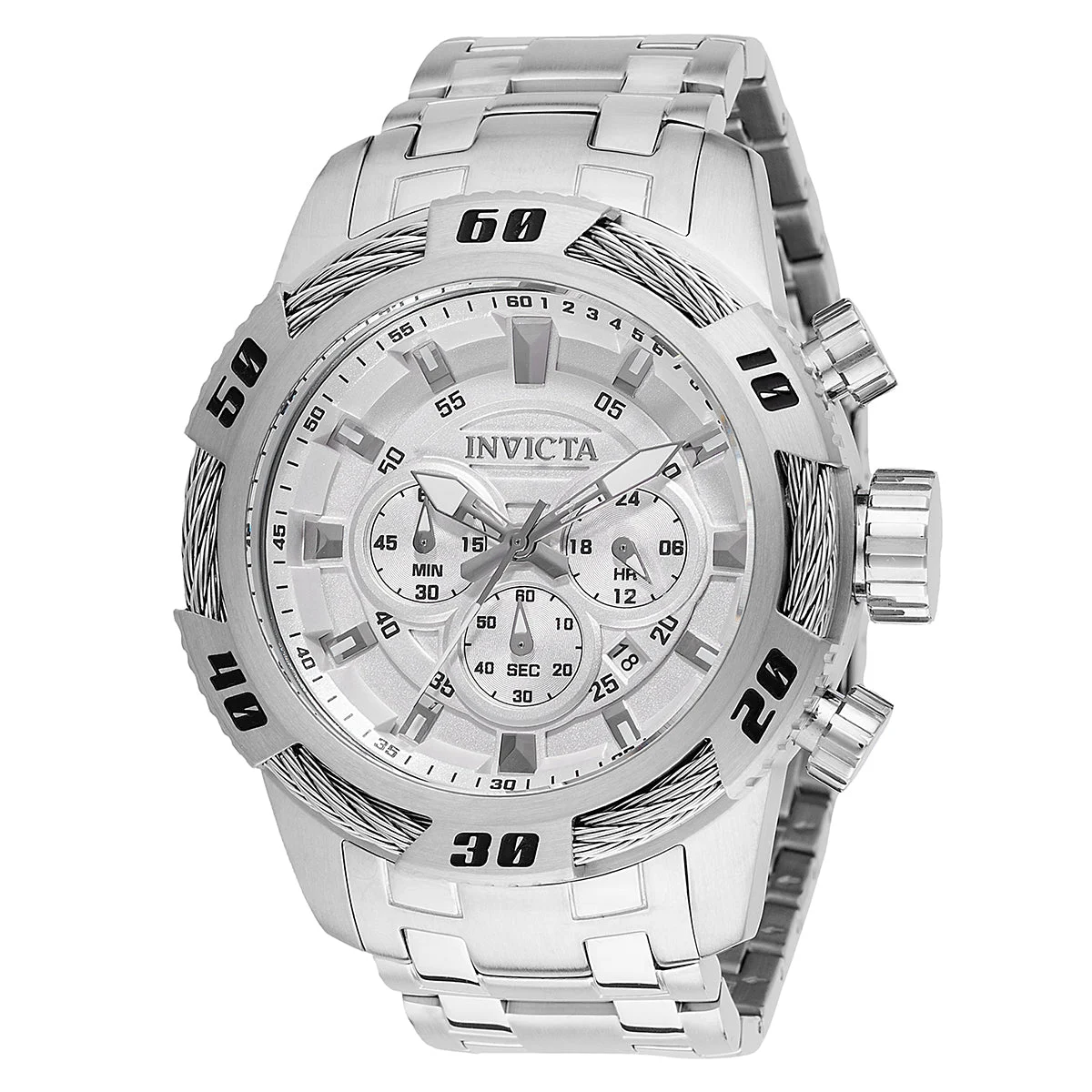 Invicta Speedway Ignition Watch - 50mm. Steel (49120) 50 mm kol saati