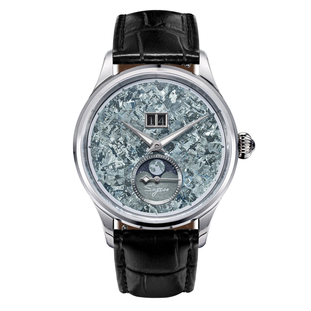 Sugess MoonPhase Master Automatic Green Dial S401 MoonPhase Master Automatic Green Dial 41 mm kol saati