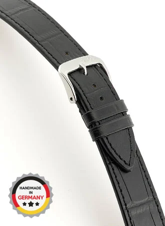 RIOS Grained Leather Baltimore - Black - Alligator Grained 5813/RI kol saati