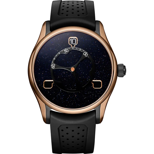 H. Moser & Cie. - Moser & Cie. 3240-0900 Pioneer Flying Hours Rose Gold Titanium kol saati