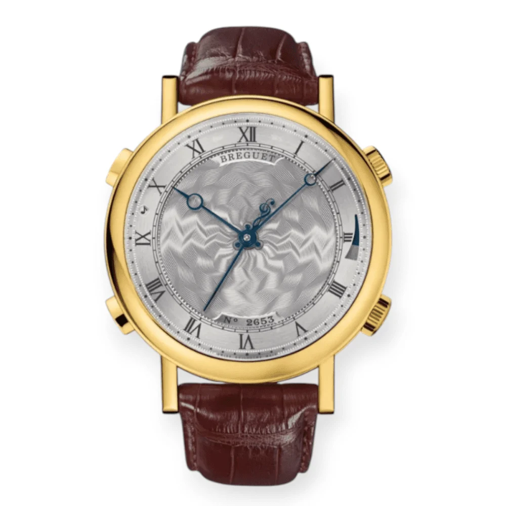 Breguet Classique La Musicale Yellow Gold 48mm Sil Pre-Owned Breguet Classique La Musicale Yellow Gold 48mm Sil 48 mm kol saati