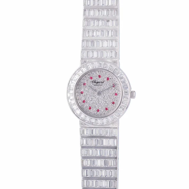 Chopard CHOPARD REF. 105631, DIAMOND , 18K WHITE GOLD, NEW OLD STOCK kol saati
