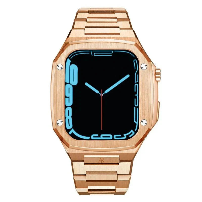 ASOROCK WATCHES rosegold smartwatch case (7 series) 43 mm kol saati