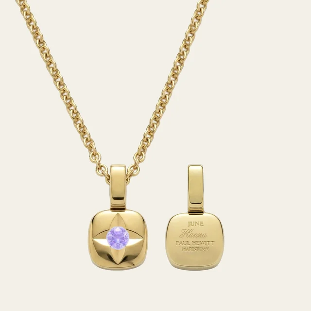 Default Birthstone June Halskette Gold PH-SET-2756 kol saati
