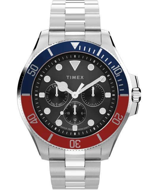 Timex Harborside Coast Multifunction 43mm Stainless Steel Bracelet Watch TW2Y33300VQ kol s