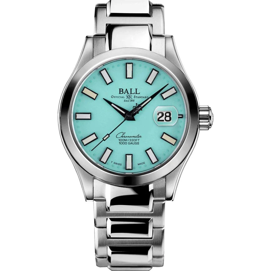 Ball Engineer III Marvelight Chronometer Turquoise Dial Rainbow Tubes NM9026C-S44C-TQR kol saati