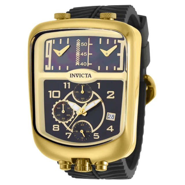 Invicta Rally Dualshift Watch w/ Mother of Pearl Dial - 42mm. Black (49635) kol saati