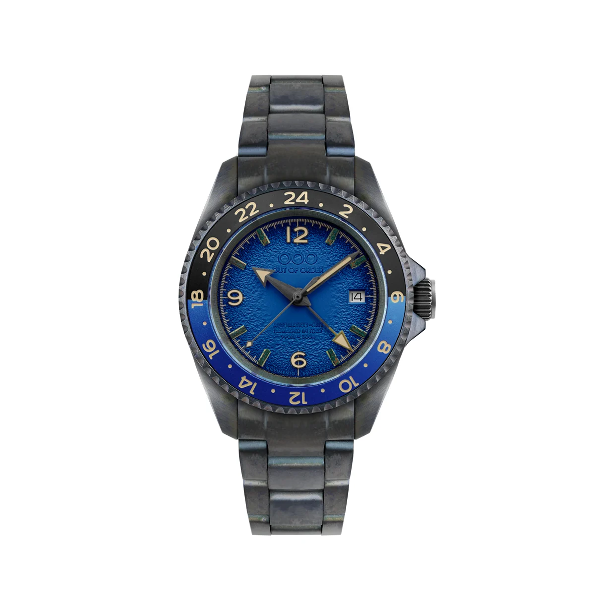 OOO Out of Order Trecento OOO.001-24.BL 40 mm kol saati