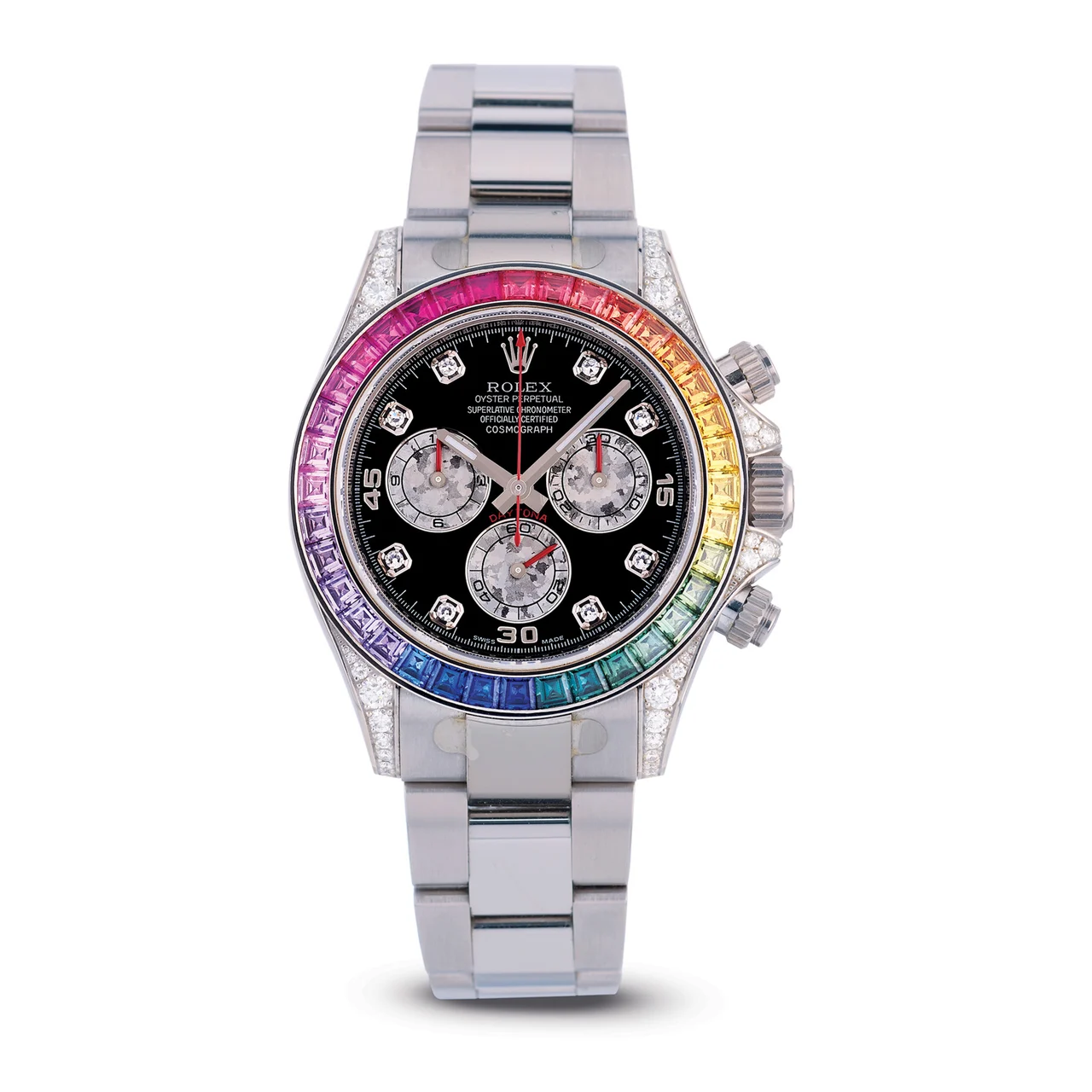 Rolex ROLEX, REF. 116599RBOW, DAYTONA, 18K WHITE GOLD kol saati