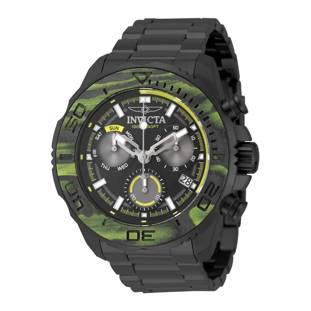 Invicta Carbon Hawk Zorvik Ronda Z60 Caliber Watch - 48mm, Black (51082) kol saati