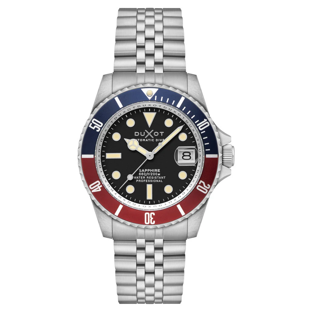Duxot Atlantica Automatic Dive Watch with Onyx Black Dial #DX-2057-11 kol saati