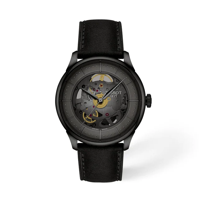 Tissot Chemin Des Tourelles Skeleton 39mm T1398363644100 kol saati