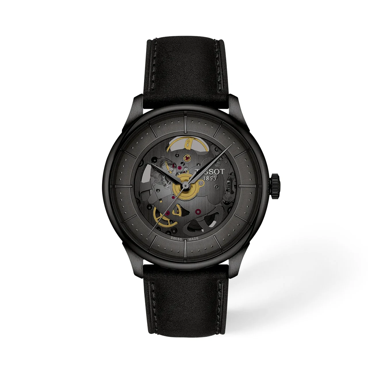Tissot Chemin Des Tourelles Skeleton 39mm T1398363644100 39 mm kol saati
