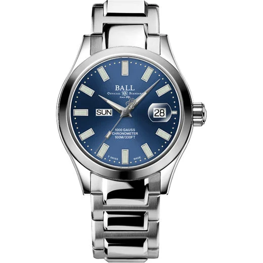 Ball Engineer III Marvelight Chronometer Day-Date Blue Dial NM9036C-S1C-BE 40 mm kol saati