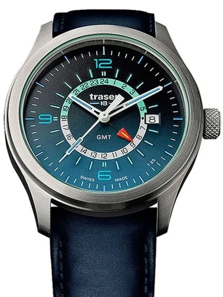 Traser Aurora GMT, Dual-Time Watch with an Anti-Reflective Sapphire Crystal #107035 kol sa