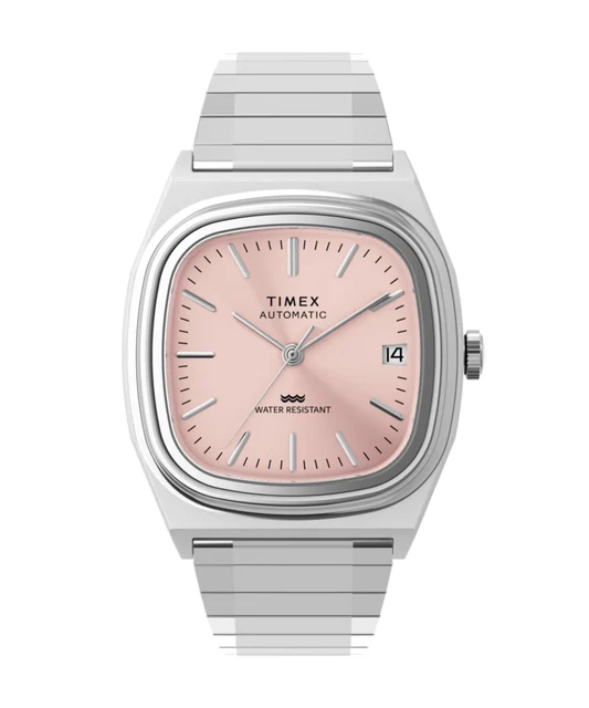 Timex Automatic 1983 E Line 34mm Stainless Steel Expansion Band Watch TW2Y66800 kol saati