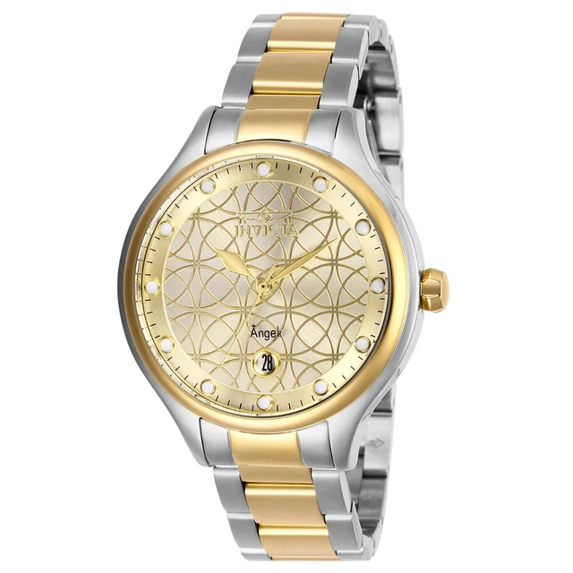 Invicta Angel Vervestone Watch - 38mm. Steel. Gold (27435) kol saati