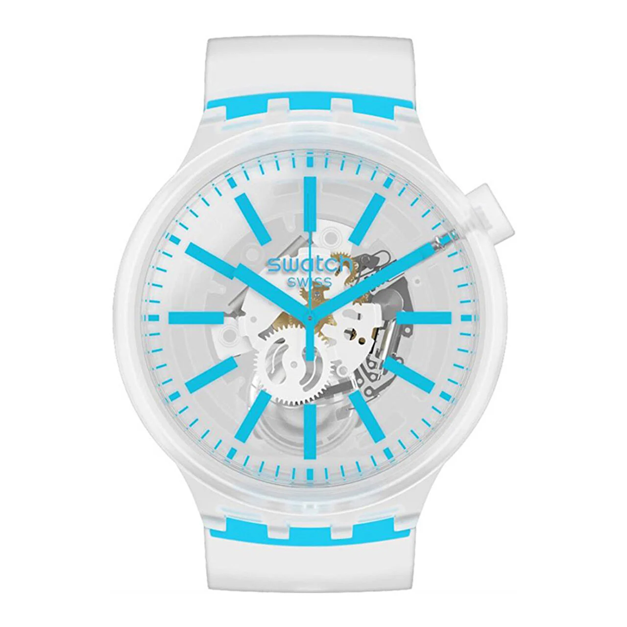 Swatch Blueinjelly SO27E105 47 mm kol saati