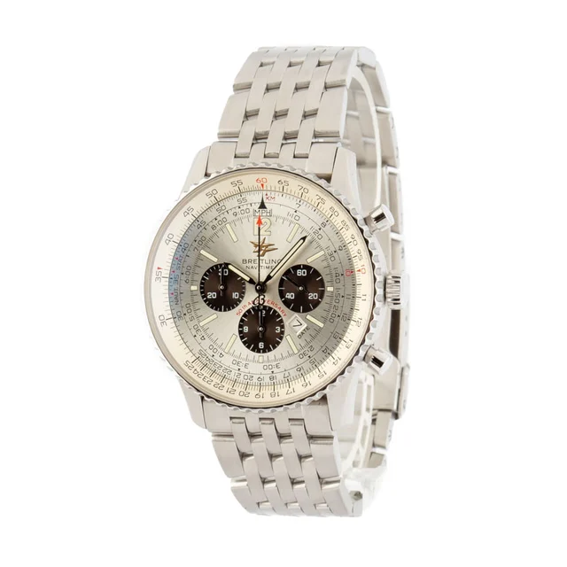 Breitling Navitimer 50th Anniversary Silver Dial A4132213/E505 kol saati