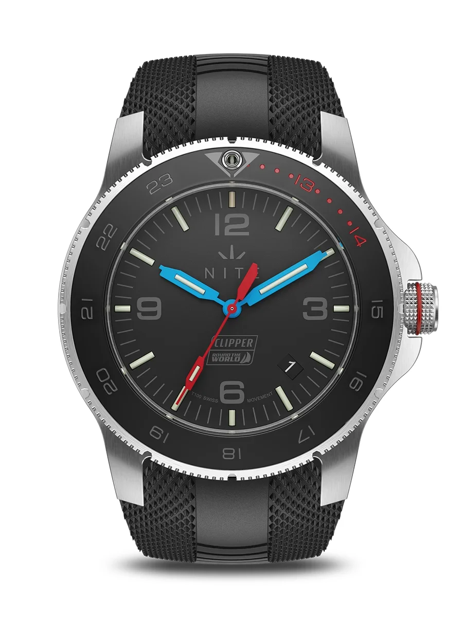 Nite Watches ALPHAZCLIPPERWEB100GREEN 42 mm kol saati