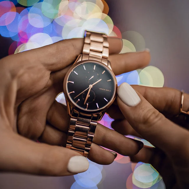 Aries Gold Aries Gold L 5031 RG-BK kol saati